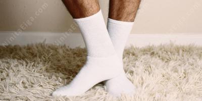 靴下の男性の足映画